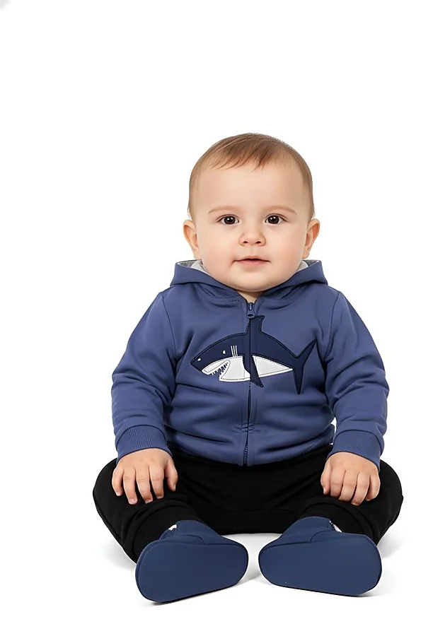 Shark Print Hoodie