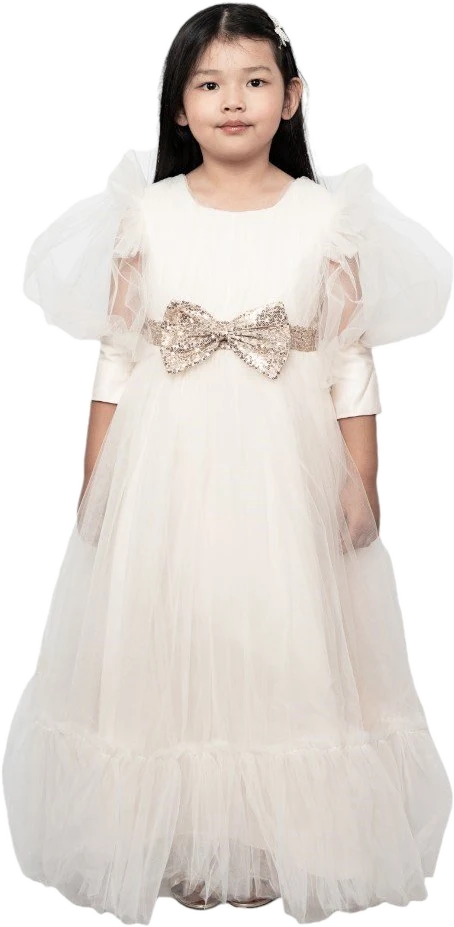 Bow Detailed Princess Maxi Dress