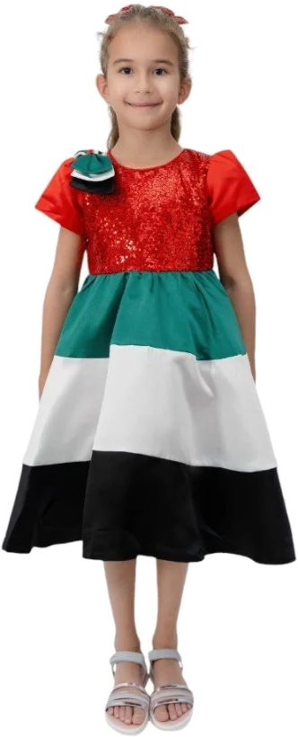 UAE National Day Flag with Bow
