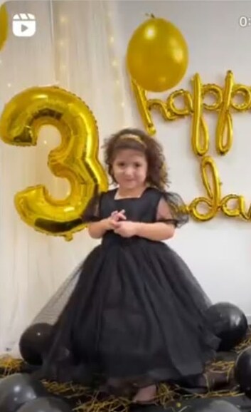 Third birthday in black tulle — photographed by @nqphotoghraphy.